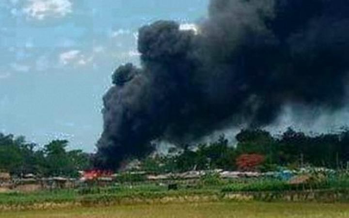 উখিয়ায় রোহিঙ্গা ক্যাম্পে আগুন