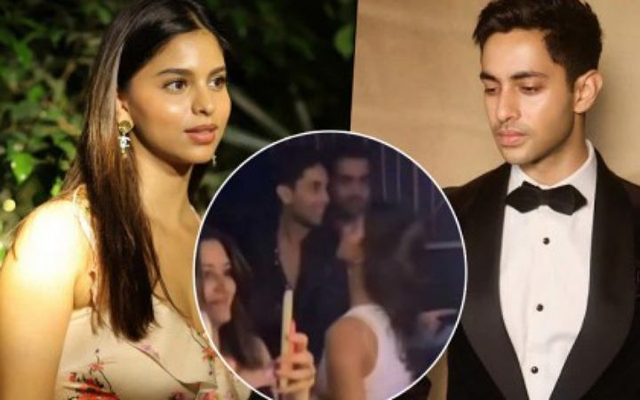 পার্টিতে অমিতাভের নাতির সঙ্গে শাহরুখ কন্যা, ভিডিও ভাইরাল