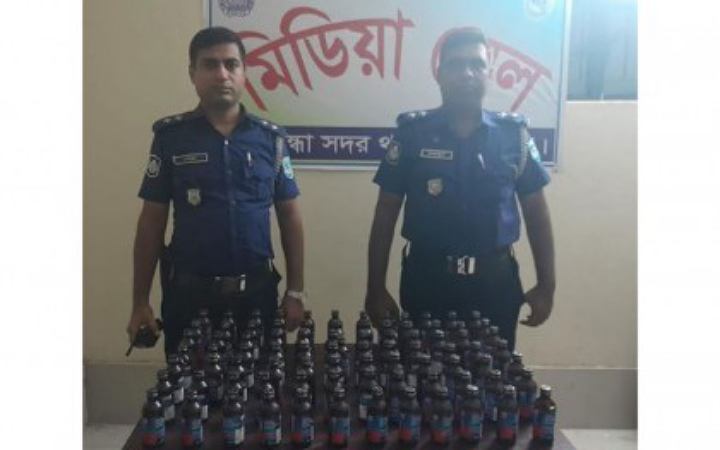গাইবান্ধায় ৮৫ বোতল ফেনসিডিল উদ্ধার