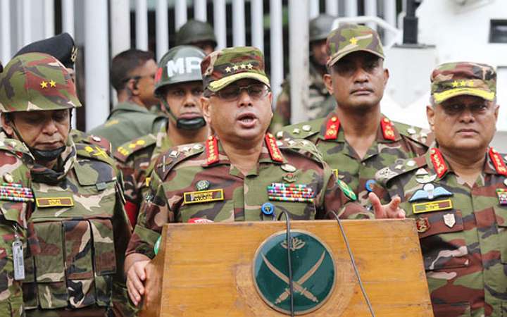 রাষ্ট্র সংস্কারের পর গ্রহণযোগ্য নির্বাচনের জন্য সার্বিক সহযোগিতা করা হবে: সেনাপ্রধান