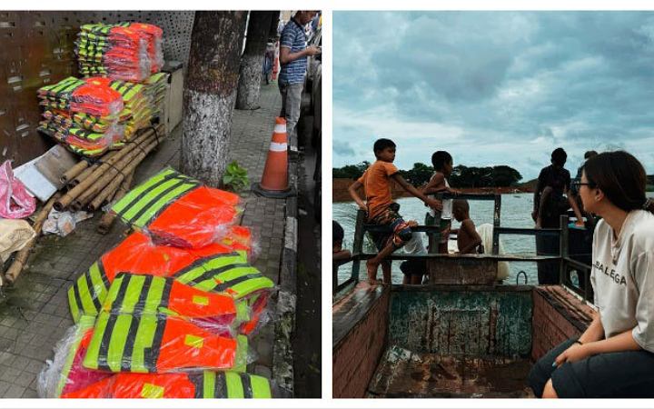 বন্যার্তদের পাশে ত্রাণ নিয়ে অভিনেত্রী চমক