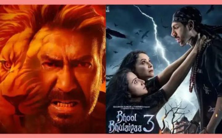 বক্স অফিস দখলের চেষ্টায় বলিউডের ২ সিনেমা ‘সিংহম এগেন’ ও ‘ভুল ভুলাইয়া-৩’