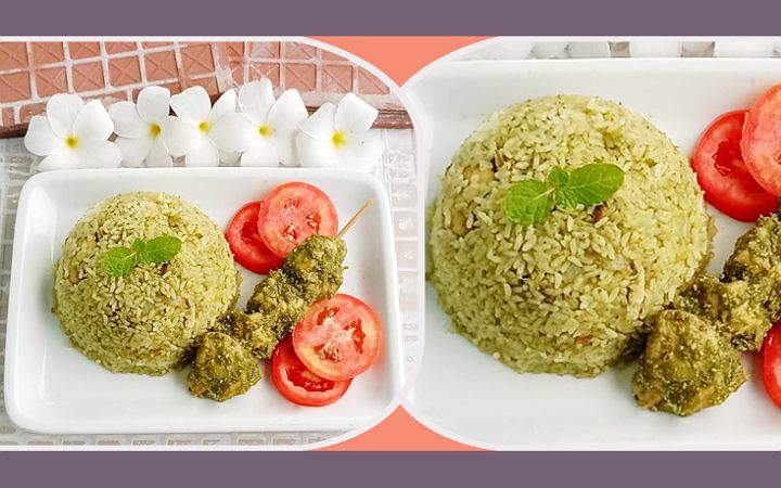 জিভে জল আনবে গ্রিন চিকেন রাইস