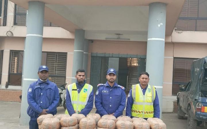 ব্রাহ্মণবাড়িয়ায় ৬০ কেজি গাঁজা উদ্ধার