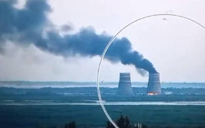 ইউক্রেনীয় ড্রোন ভূপাতিত করার পর রুশ পারমাণবিক প্লান্টে আগুন