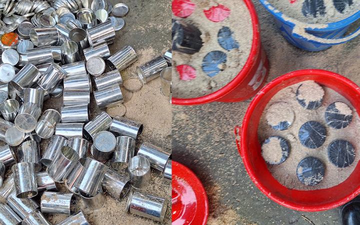 মুন্সিগঞ্জে ৪০ টি অবিস্ফোরিত ককটেল উদ্ধার, আটক ১