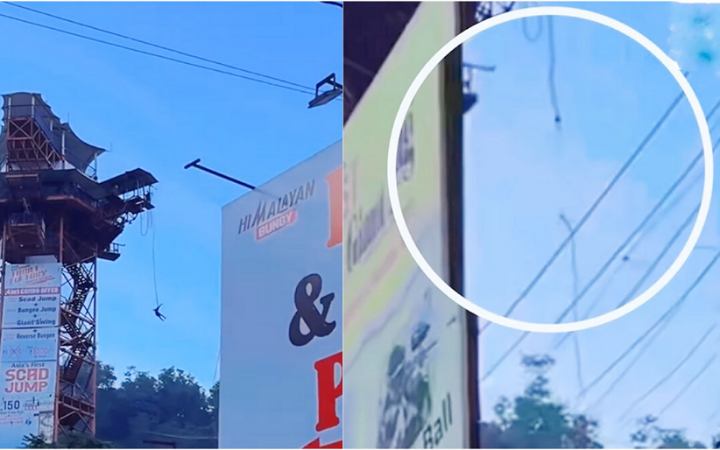 ভারতে বাঞ্জি জাম্পিংয়ের রশি ছিঁড়ে নিচে পড়ে গেলেন যুবক