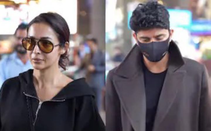 প্রেমিকের সঙ্গে বিমানবন্দরে মালাইকা