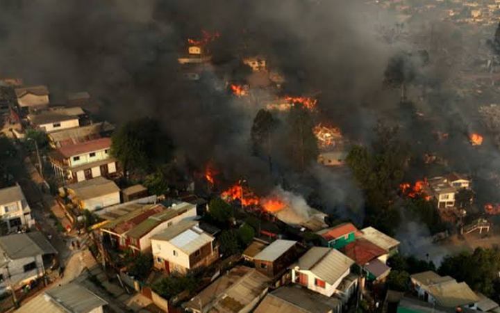 চিলিতে ভয়াবহ দাবানলের পর জরুরি অবস্থা ঘোষণা