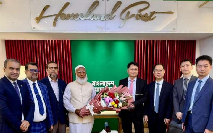 জামায়াত আমিরের সঙ্গে চাইনিজ নির্বাচন পর্যবেক্ষণ দলের সাক্ষাৎ