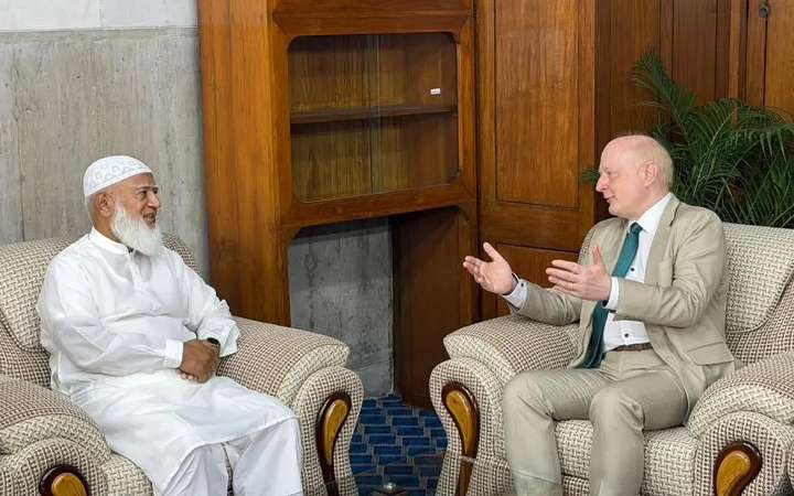 জামায়াত আমিরের সঙ্গে জার্মানির রাষ্ট্রদূতের বৈঠক