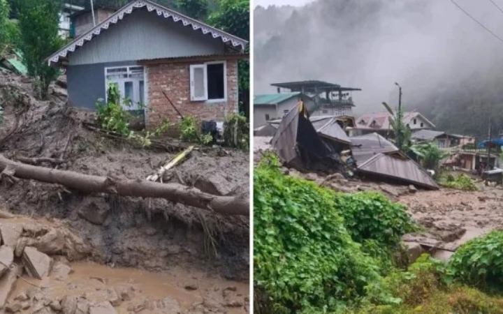 সিকিমে ভারী বৃষ্টিতে ভূমিধস, পরিস্থিতি ‘গুরুতর’