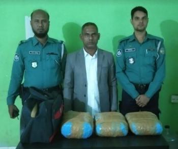 পুলিশে অভিযানে এক মাদক ব্যবসায়ী আটক