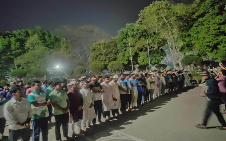 ইবিতে আছিয়ার গায়েবানা জানাযা ও প্রতিবাদ সমাবেশ