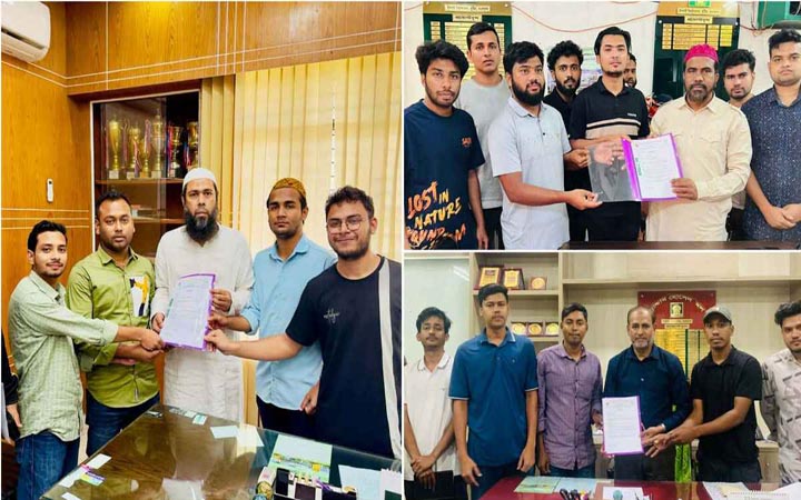 ইবির তিন হলে চার দফা দাবিতে ছাত্রদলের স্মারকলিপি