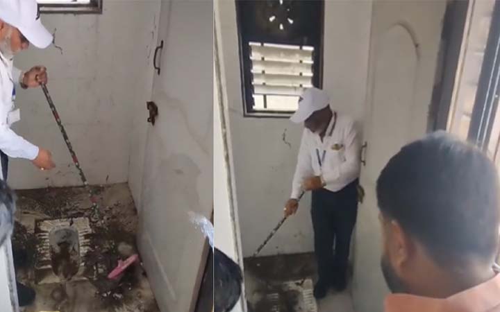 হাসপাতালের প্রধানকে দিয়ে টয়লেট পরিষ্কার করালেন এমপি