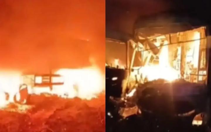 ভারতে এক্সপ্রেসওয়েতে স্লিপার বাসে আগুন, নিহত ৭