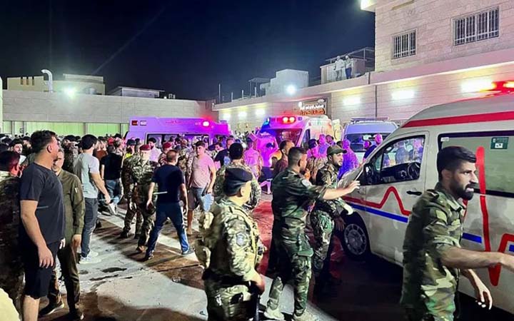 ইরাকে বিয়ের অনুষ্ঠানে ভয়াবহ অগ্নিকাণ্ড, নিহত ১১৩