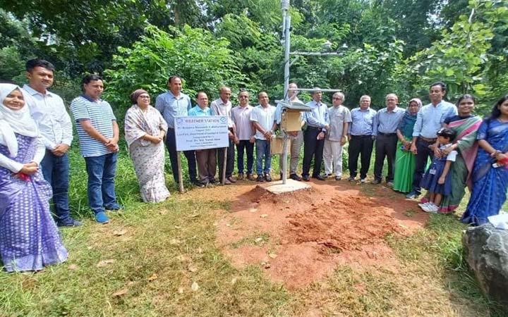 জাবিতে আবহাওয়া স্টেশন স্থাপন