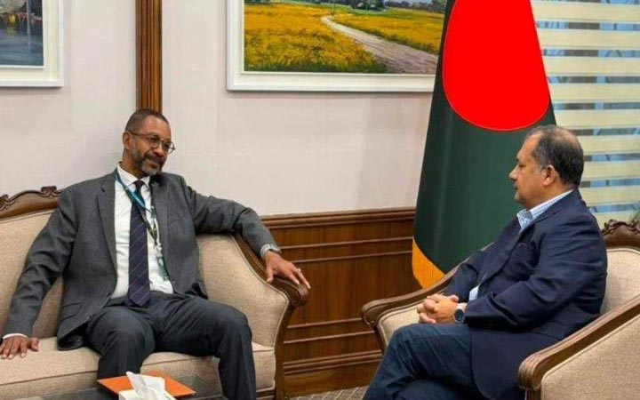 জহির উদ্দিন স্বপনের সঙ্গে ইউএনডিপির আবাসিক প্রতিনিধির সৌজন্য সাক্ষাৎ