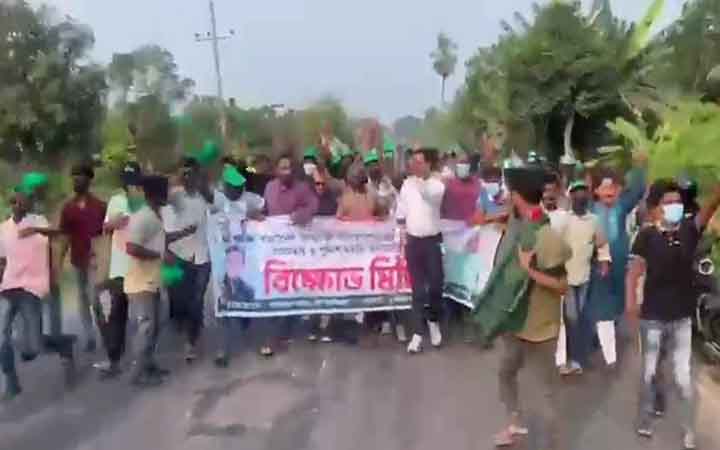 যশোরে নিষিদ্ধ ছাত্রলীগের মিছিল, ৬ কর্মী আটক