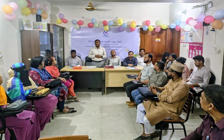 যশোরে বিশ্ব মানসিক স্বাস্থ্য দিবস উদযাপিত