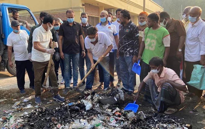 মেহেরপুরে হাসপাতালে বিএনপি’র পরিচ্ছন্নতা কর্মসূচি