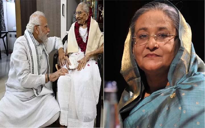 মোদির মায়ের মৃত্যুতে প্রধানমন্ত্রীর সমবেদনা