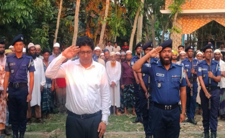 বীর মুক্তিযোদ্ধা মঞ্জুল সদ্দারকে রাষ্ট্রীয় মর্যাদায় দাফন