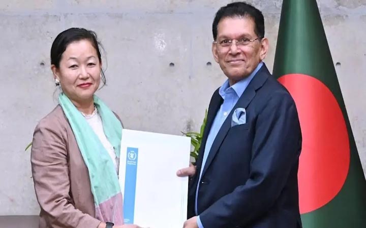 প‌রিচয়পত্র পেশ করলেন পিপিডি-ডব্লিউএফপির কান্ট্রি প্রতিনিধিরা