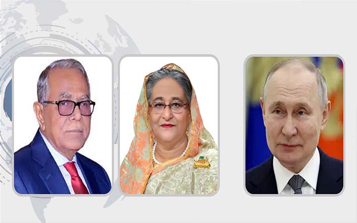 স্বাধীনতা দিবসে রাষ্ট্রপতি-প্রধানমন্ত্রীকে পুতিনের শুভেচ্ছাবার্তা