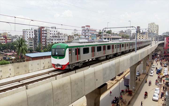 ঢাকায় মেট্রোরেল চলবে আজ