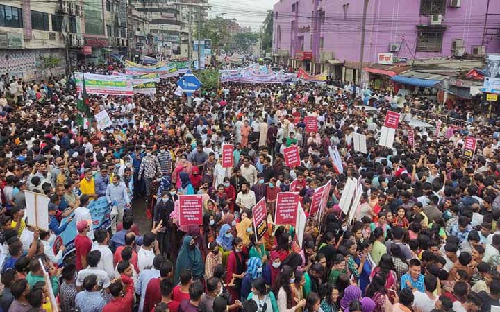 দেশব্যাপী যুবলীগের শান্তি ও সম্প্রীতির র‌্যালি