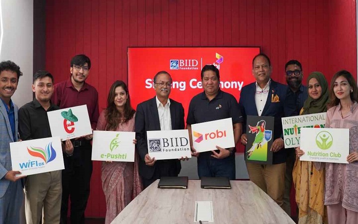 ডিজিটাল অন্তর্ভুক্তি ও সামাজিক উন্নয়নে রবি-বিআইআইডি’র চুক্তি