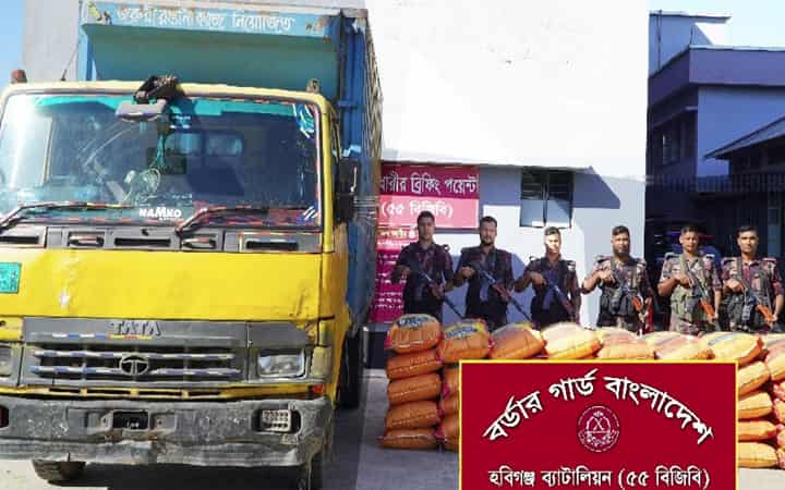 হবিগঞ্জে বিপুল পরিমাণ ভারতীয় জিরা জব্দ