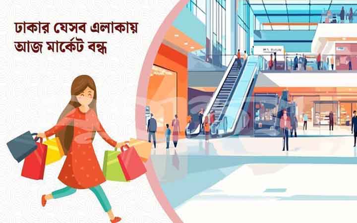 রোববার রাজধানীর যেসব মার্কেট বন্ধ