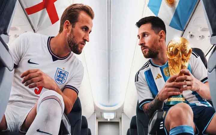 আর্জেন্টিনা-ইংল্যান্ড ম্যাচ নিয়ে যা বলছে ব্রিটিশ মিডিয়া