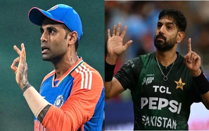 ভারতের সূর্যকুমার ও পাকিস্তানের রউফকে শাস্তি দিল আইসিসি