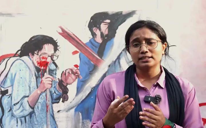 ডাকসু নির্বাচনে বিপুল ভোটে বিজয়ী সেই তন্বী