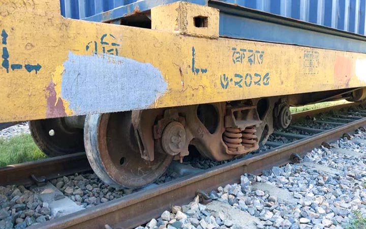 ব্রাহ্মণবাড়িয়ায় ট্রেন লাইনচ্যুত