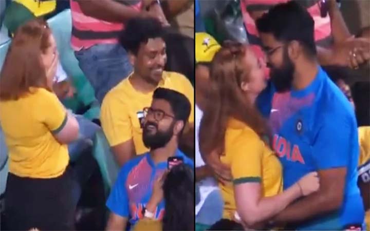 ভারত-অস্ট্রেলিয়া ম্যাচ চলাকালে অজি তরুনীক বিয়ের প্রস্তাব!