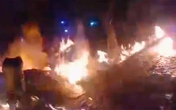 সিলেটে গ্যাসলাইন লিকেজ থেকে অগ্নিকাণ্ড