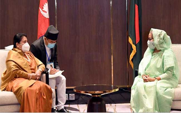 শেখ হাসিনা বিশ্বের দারুণ এক অনুপ্রেরণাদায়ী নেতা : নেপালের প্রেসিডেন্ট