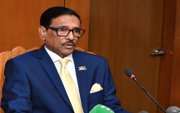 সরকারের পদত্যাগের আহবান বিএনপির অগণতান্ত্রিক আচরণ : ওবায়দুল কাদের