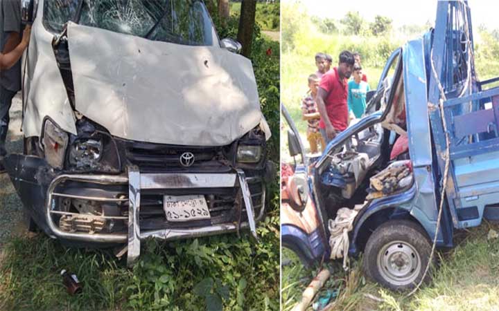 ব্রাহ্মণবাড়িয়ায় পিকআপ ও মাইক্রোবাস মুখোমুখি সংঘর্ষ, নিহত ২