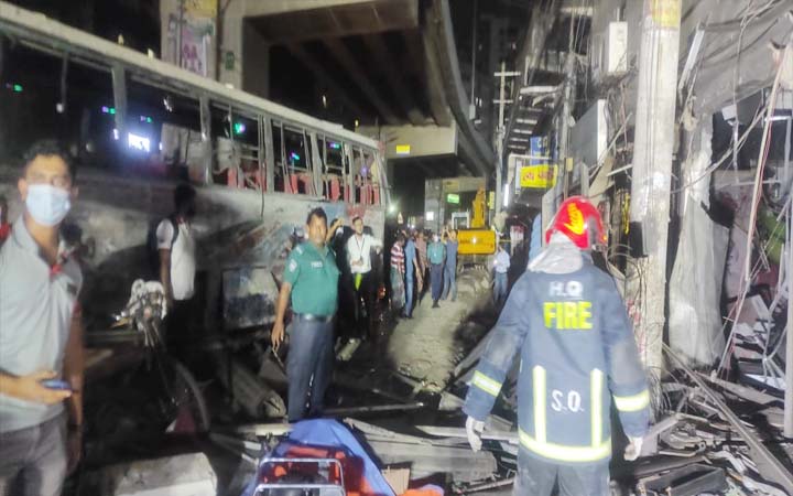 মগবাজারে ভয়াবহ বিস্ফোরণ: নিহত ১