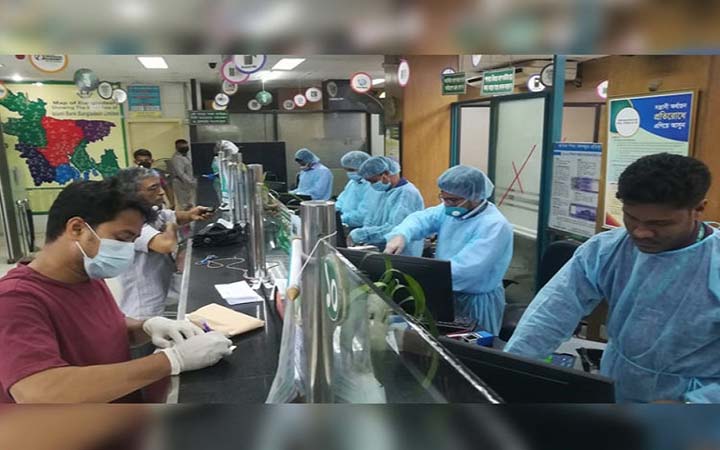 লকডাউনে যে নিয়মে চলবে ব্যাংক লেনদেন