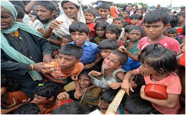রোহিঙ্গাদের ফিরিয়ে নিতে মিয়ানমারকে রাজি করাতে ভারতের প্রতি প্রধানমন্ত্রীর আহ্বান