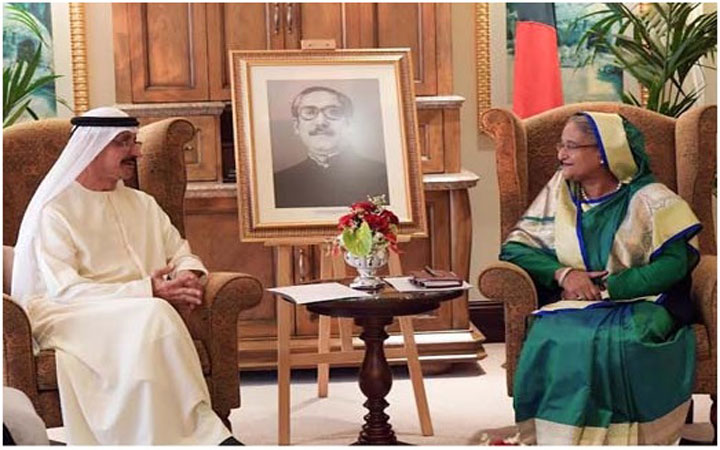 প্রধানমন্ত্রী বন্দর ও জাহাজ নির্মাণ খাতে ইউএই’র বিনিয়োগ কামনা করেছেন