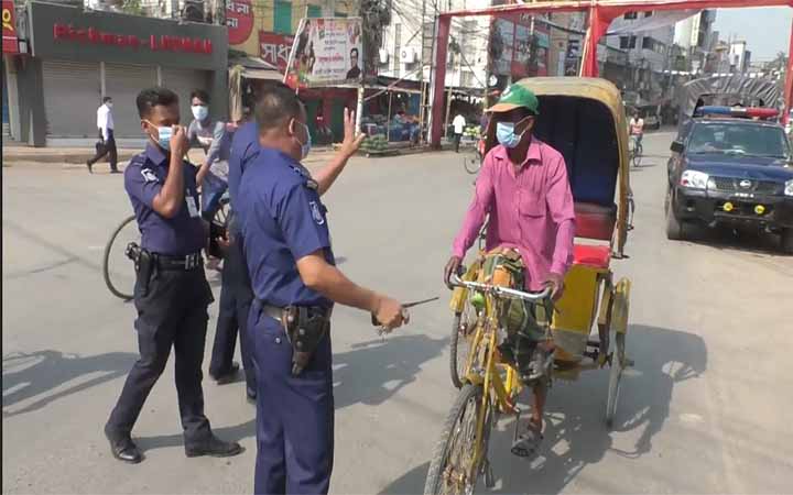 যশোরে কঠোর লকডাউনের আজ ৩য় দিন
